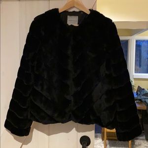 Faux fur jacket